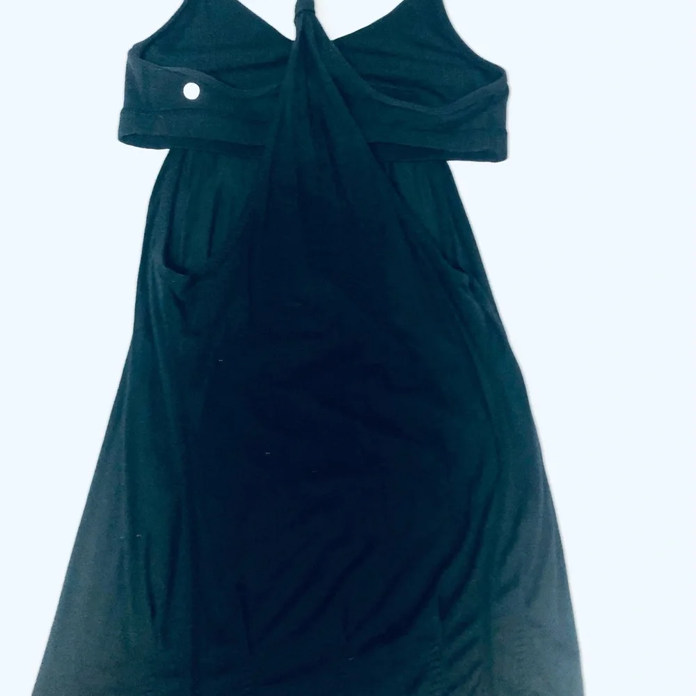 Black Women's Racerback Draped Tank Top
